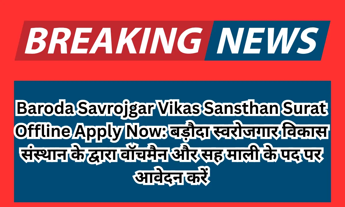 Baroda Savrojgar Vikas Sansthan Surat